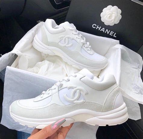 chanel sneaker damen white|chanel white sneakers platform.